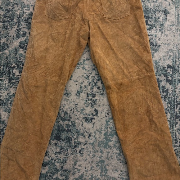 A must for the season!!!Fabulous Daniel caramel distressed suede pants size 32 - Picture 4 of 5